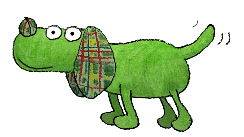 Spinach the Green Dog